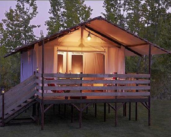 Cabane Lodge on piles STANDARD 34 sqm (2 bedrooms) – sheltered terrace – without private facilities